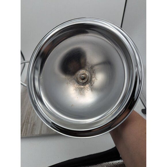 International Silver Modernist 2 Quart Round Food Warmer Dish Chafing Casserole - Picture 3 of 8